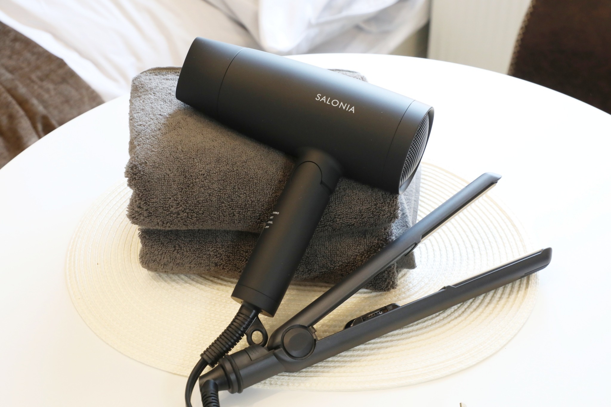 Room 103 Salonia hairdryer and towels